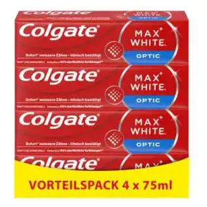Colgate Zahnpasta Max White Optic 4×75 ml