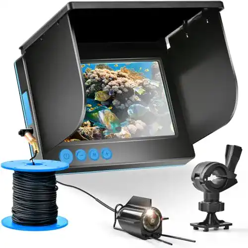 Unterwasserkamera Dnoyevvs Fishfinder für Angeln mit 5-Zoll-Display