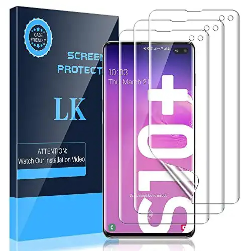 Samsung Galaxy S10 Plus Panzerglas Schutzfolie 3 Stück kompatibel