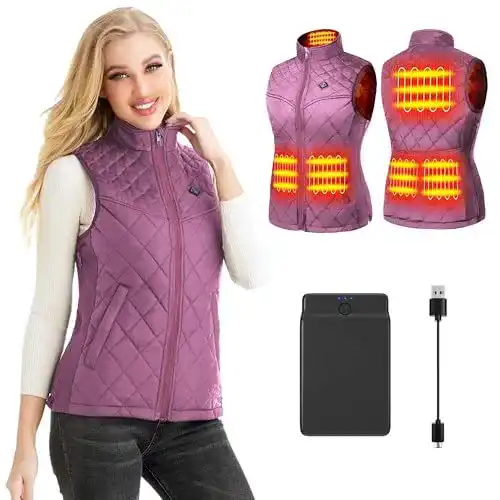 Beheizbare Jacke Mit Powerbank Damen
