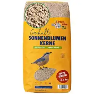 Sonnenblumenkerne geschält für Vögel 12,5 kg von Paul´s Mühle