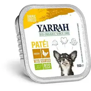 Yarrah Bio Hundefutter Paté Huhn mit Meeresalgen 150 g – 12er Pack
