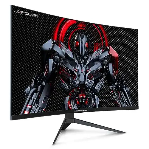 LC-Power 27 Zoll Curved Gaming Monitor mit QHD Auflösung und 165Hz