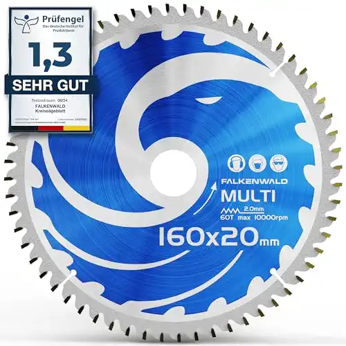 Sägeblatt 165×20 mm für präzise Schnitte in Holz, Metall und Alu