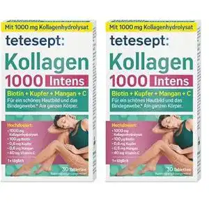 Bindegewebe Tabletten Tetesept Kollagen 1000 Intens Nahrungsergänzung