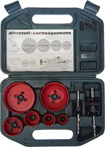 Lochsäge Brüder Mannesmann Bimetall-Satz, 8-teilig M44100