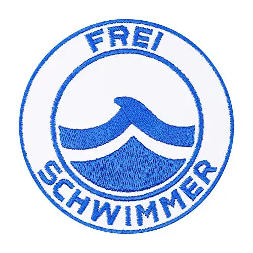 Schwimmabzeichen Patch ES Aufnäher für Schwimmer und Wasserrettung