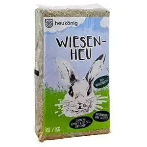 Kaninchen-Heu von Heukoenig.de, 1 kg Wiesenheu in praktischen Beuteln