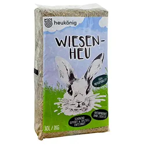 Kaninchen-Heu von Heukoenig.de, 1 kg Wiesenheu in praktischen Beuteln
