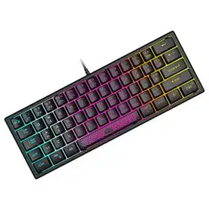 ZIYOU LANG Mini 60% Gaming-Tastatur mit RGB-Hintergrundbeleuchtung