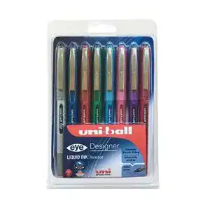 Uni-Ball UB-157D Eye Designer Tintenroller, 0,7 mm, 8 Farben