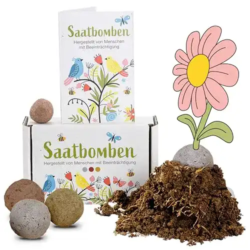 Samenbombe Loumaxx 15er Pack handgemachte Saatbomben als Geschenk