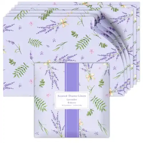Schrankpapier Scent-Hi mit Lavendelduft für Schubladen und Regale