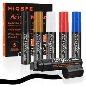 Graffiti-Stifte Higspe 5 Farben 15mm Acrylmarker für vielseitige Anwendungen