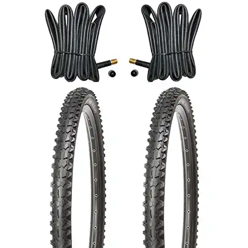 MTB-Reifen Set 26 Zoll Kujo Resul 26×1.95 mit Schläuchen und Autoventilen