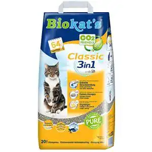 Biokat’s Katzenstreu Classic 3in1 ohne Duft, 20 L