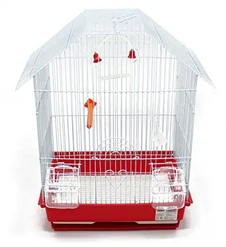 Vogelkäfig BPS Buena Pet Shop aus Metall mit Zubehör