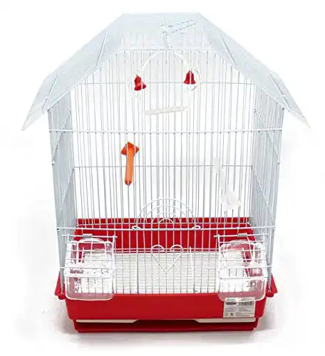 Vogelkäfig BPS Buena Pet Shop aus Metall mit Zubehör