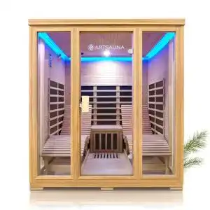 Infrarotkabine Artsauna Billund mit Dual-Technologie und Relaxliegen