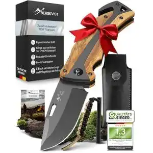Bergkvist K30 Titanium Klappmesser Outdoor Taschenmesser für Survival