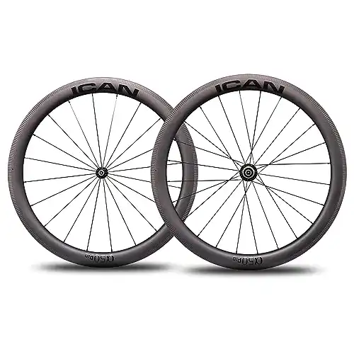 ICAN Alpha 50 Pro Rennrad-Laufradsatz aus Carbon mit 1502g