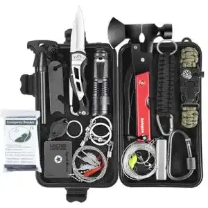 Aolegoo Survival Kit 30 in 1 für Outdoor-Notfälle