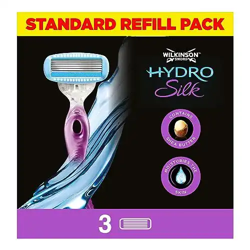 Wilkinson Damenrasierer Hydro Silk mit Rasierklingen für eine sanfte Rasur