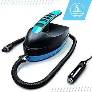 Elektrische SUP-Pumpe von Bluefin für effizientes Aufpumpen von Paddelboards