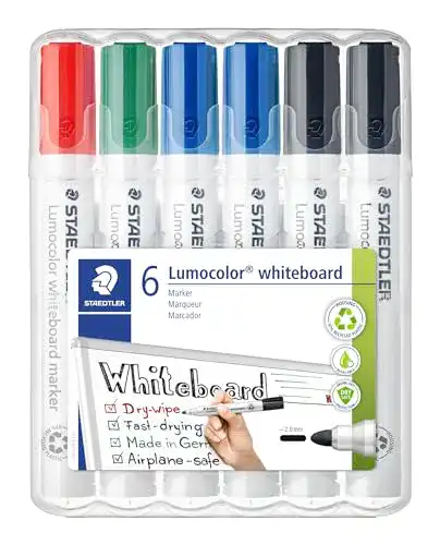Whiteboard Marker Staedtler Lumocolor 351 WP6 X Set mit 6 Markern