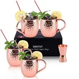 Moscow Mule Becher Set von SIKITUT, handgefertigt, 4 Stück