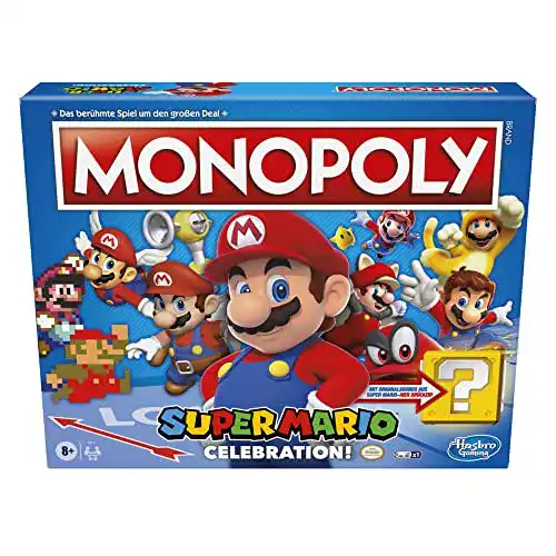 Monopoly Super Mario Celebration Brettspiel für Familien und Freunde