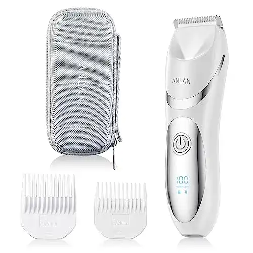 Intimrasierer für Damen von ANLAN mit LED-Anzeige und wasserdichtem Design