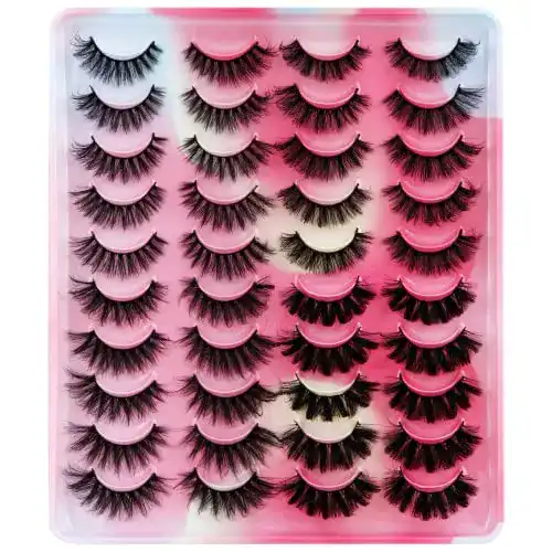 Künstliche Wimpern Set mit 20 Paaren von Keiby Citom