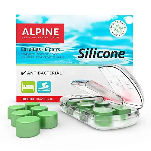 Alpine Silikon Ohrstöpsel für Schwimmen und Schlaf