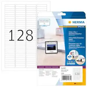 Herma 5071 Dia Etiketten 25 Blatt selbstklebend 43,2 x 8,5 mm