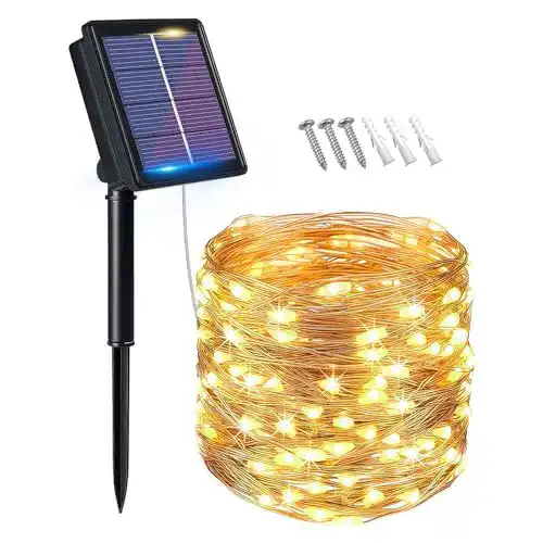 Solar-Lichterkette flintronic für den Außenbereich, 10 Meter mit 100 LEDs