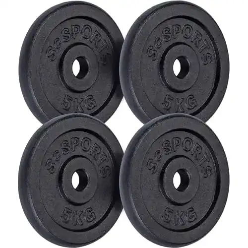 Hantelscheiben ScSPORTS – Gusseisen, Ø 30/31 mm, Einzeln oder im Set
