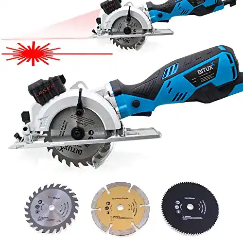 Mini-Handkreissäge Bituxx 705W mit Schnittlinienlaser