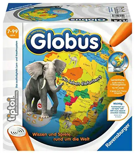 Lernspiele von BRIO Ravensburger tiptoi 00787 – 3D Puzzle und interaktiver Globus