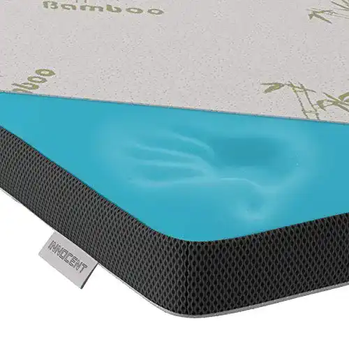 Gel-Topper 180×200 cm aus Gel-Schaum und Bambus von INNOCENT