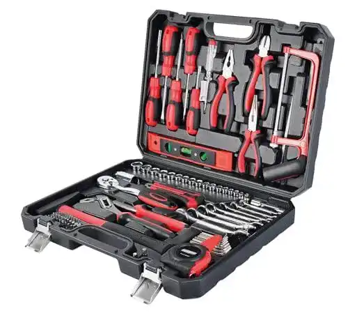 Mannesmann Werkzeugkoffer M29083 mit 95 Teilen für Haushalt und Garage