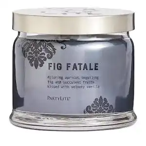 Partylite Kerzenglas mit drei Dochten und Fig Fatale Duft