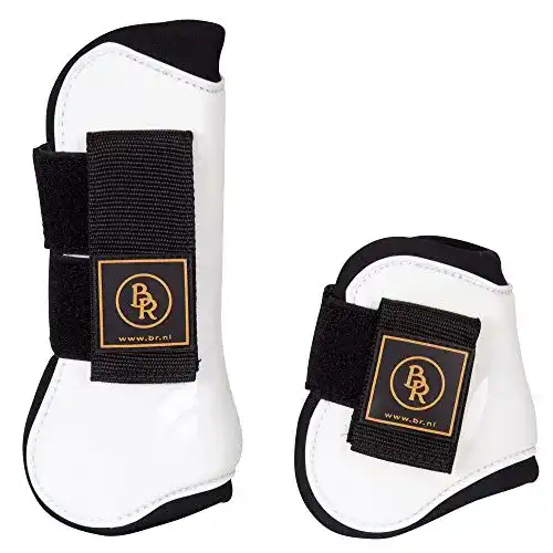BR Hartschalen Gamaschen Set in Schwarz für den Reitsport