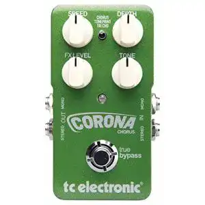 Chorus-Pedal TC Electronic Corona Chorus mit Stereo-I/O und Klangregelung