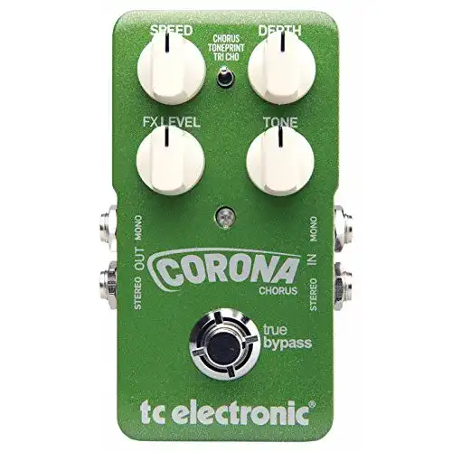 Chorus-Pedal TC Electronic Corona Chorus mit Stereo-I/O und Klangregelung
