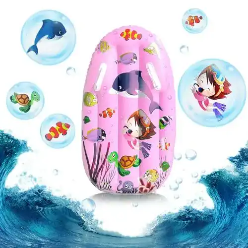 Aufblasbares Bodyboard für Kinder von Hillylolly, Surfbrett für den Strand und das Schwimmbad