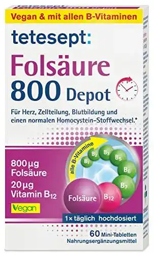 Folsäure 800 Depot Minitabletten von tetesept Nahrungsergänzungsmittel