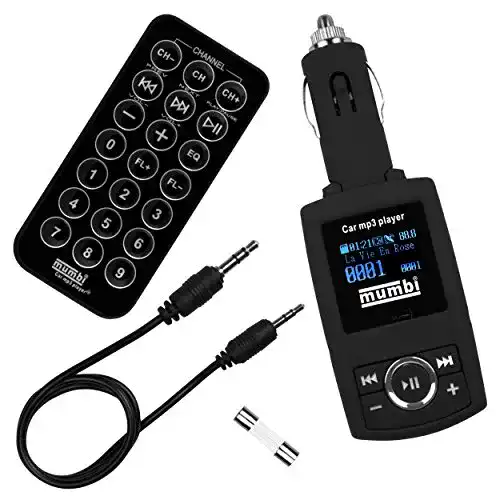 FM-Transmitter mumbi für KFZ mit WMA/MP3-Player und Fernbedienung