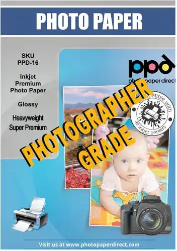 Fotopapier A3 PPD 50 Blatt 280g Glänzend für Tintenstrahldrucker