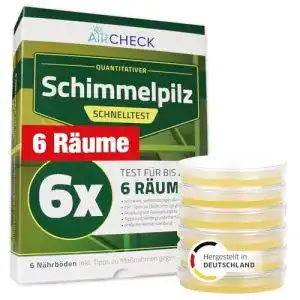 Schimmeltest für Wohnungen – Testset für bis zu 6 Räume